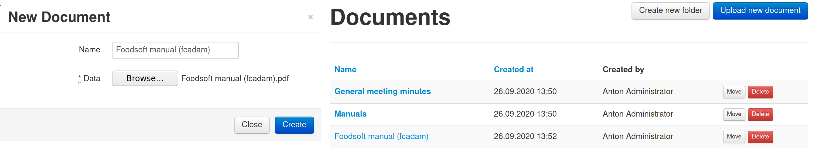 documents screenshot